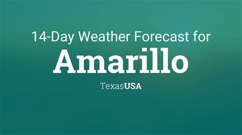 amarillo texas extended weather forecast